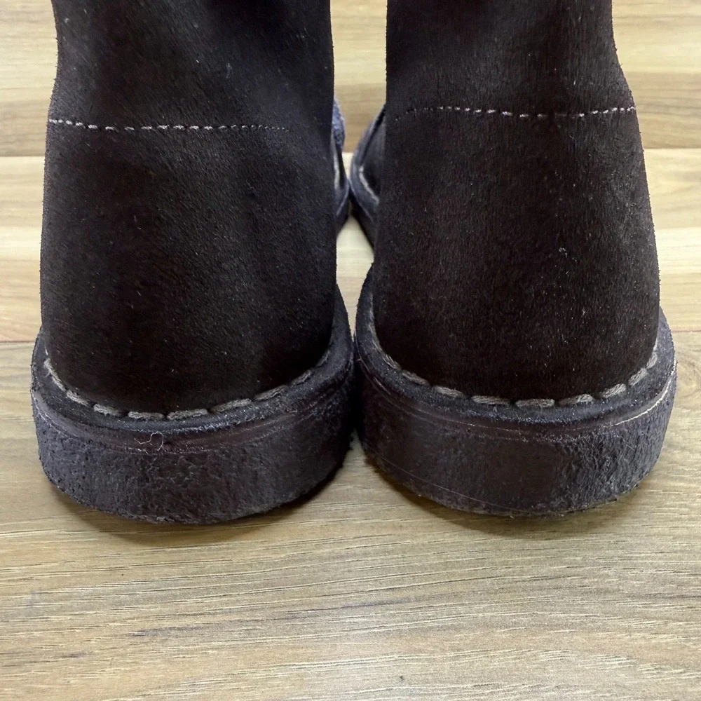 Clarks Originals Chukka Boot Mens 8.5 Dark Brown Suede Desert Minimalist Modern